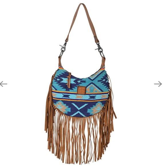 STS Ranchwear Mojave Sky Nellie Leather Fringe Bag Purse Western Handbag NEW - Picture 2 of 5